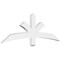 Ekena Millwork Davenport Architectural Grade PVC Gable Bracket, 60"W x 20"H x 2"D x 4"F, 8/12 Pitch GBP060X20X0204DAV00 - alternate 1